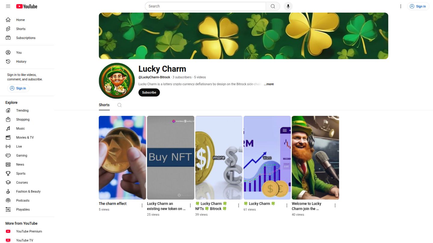 Lucky Charm YouTube Channel